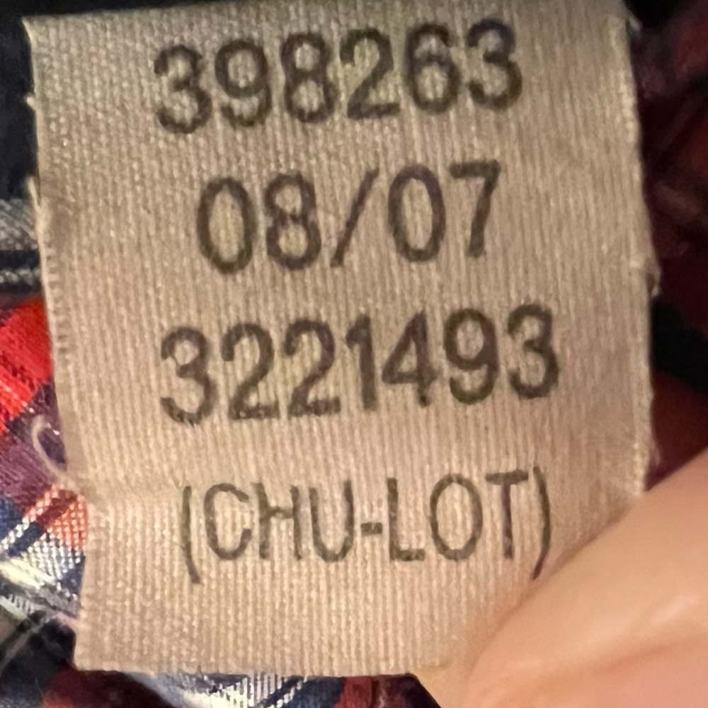 Vintage 07’ Tommy Hilfiger long sleeve button down plaid plaid size size Large - Picture 6 of 6